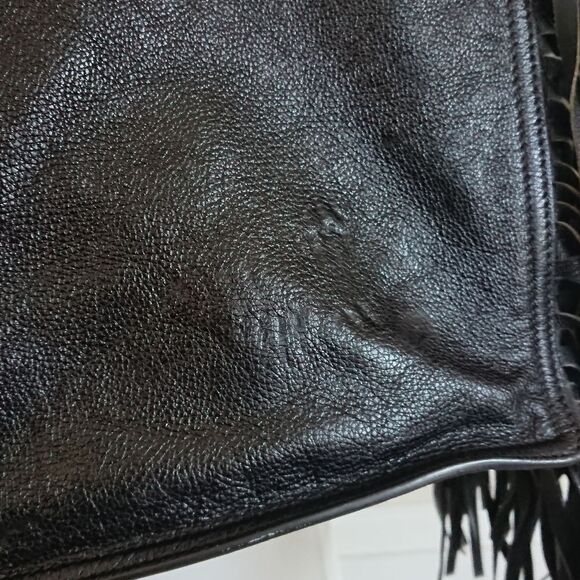 Prada Glace Calf Black Etiquette Fringe Leather tote bag - Picture 15 of 16